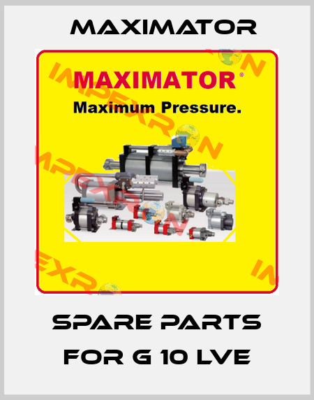 spare parts for G 10 LVE Maximator