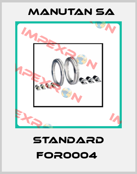 STANDARD FOR0004  Manutan SA