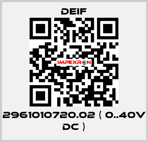 2961010720.02 ( 0..40V DC ) Deif