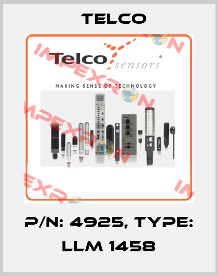 p/n: 4925, Type: LLM 1458 Telco