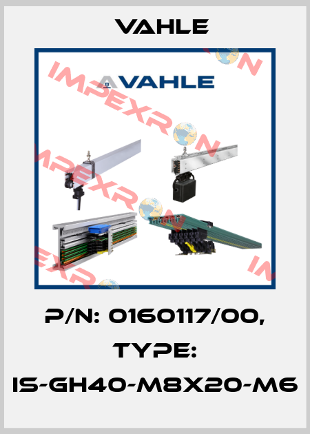 P/n: 0160117/00, Type: IS-GH40-M8x20-M6 Vahle
