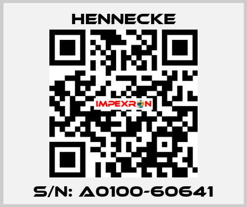 S/N: A0100-60641 Hennecke
