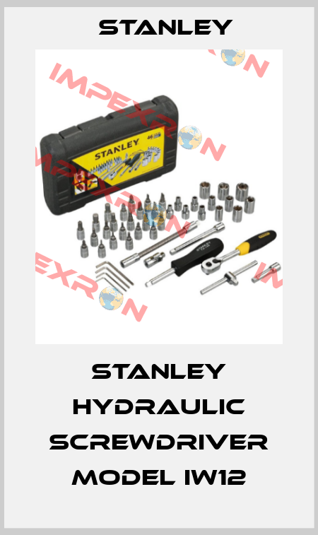STANLEY HYDRAULIC SCREWDRIVER MODEL IW12 Stanley