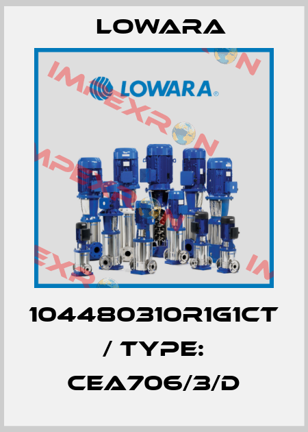 104480310R1G1CT / Type: CEA706/3/D Lowara