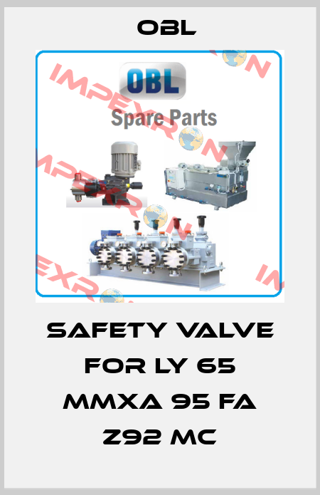 Safety valve for LY 65 MMXA 95 FA Z92 MC Obl