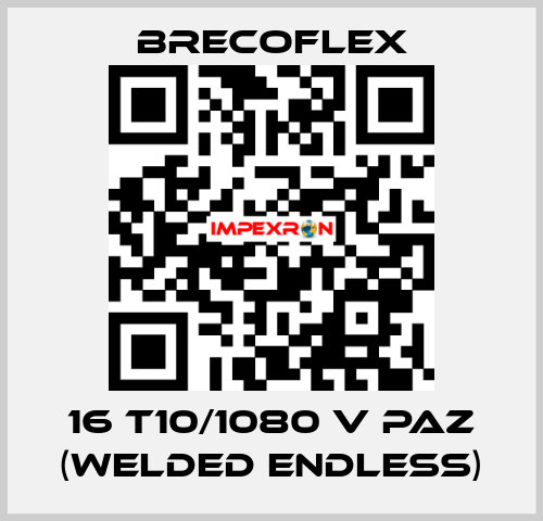 16 T10/1080 V PAZ (WELDED ENDLESS) Brecoflex