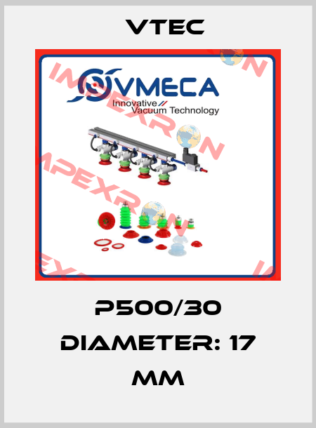 P500/30 DIAMETER: 17 MM Vtec