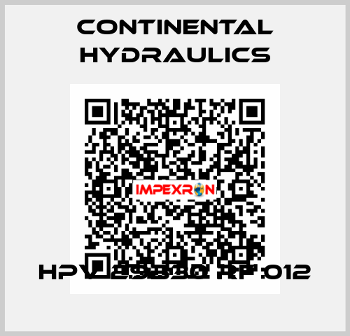 HPV 29B30 RF 012 Continental Hydraulics