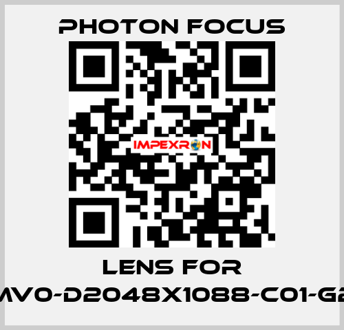 lens for MV0-D2048X1088-C01-G2 PHOTON FOCUS