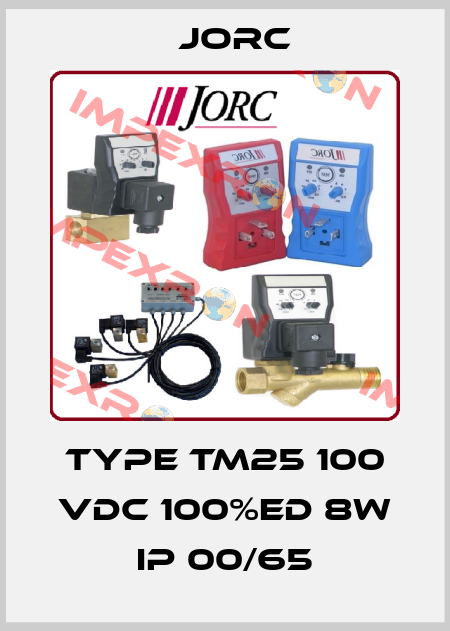 Type TM25 100 VDC 100%ED 8W IP 00/65 JORC
