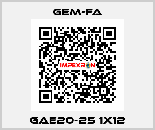 GAE20-25 1x12 Gem-Fa