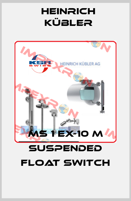 MS 1 Ex-10 m Suspended Float Switch Heinrich Kübler