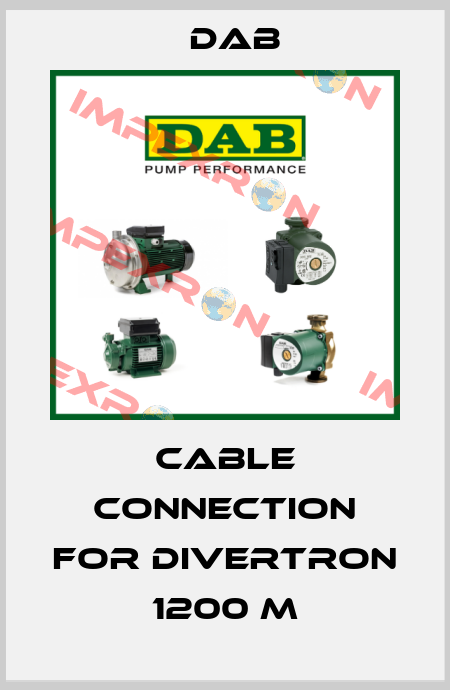 cable connection for Divertron 1200 M DAB