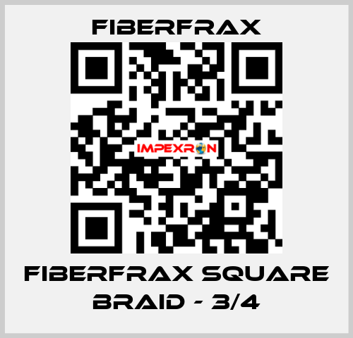 Fiberfrax Square Braid - 3/4 Fiberfrax