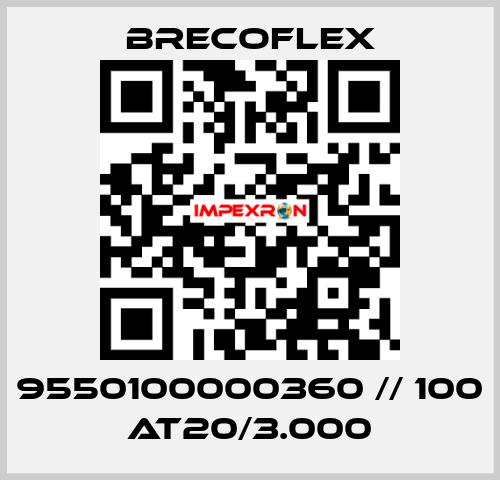 9550100000360 // 100 AT20/3.000 Brecoflex