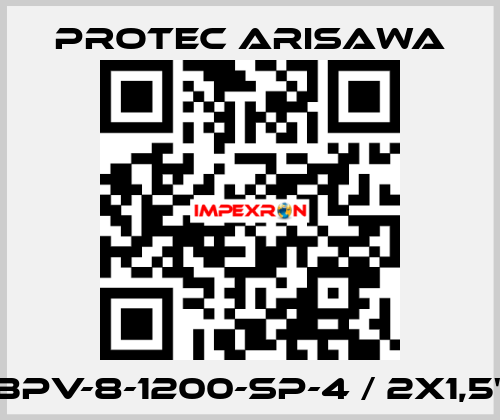 BPV-8-1200-SP-4 / 2x1,5" Protec Arisawa