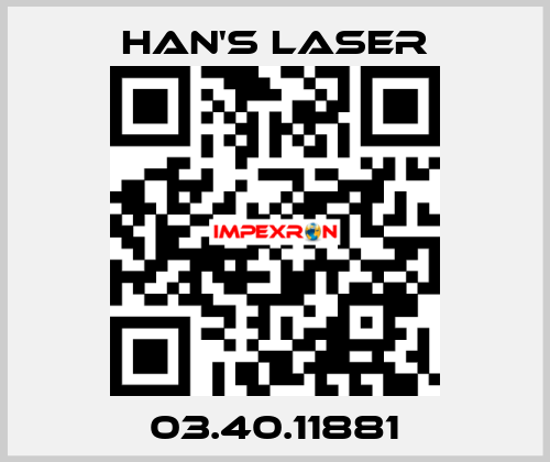 03.40.11881 Han's Laser