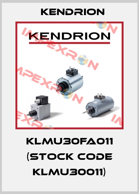 KLMU30Fa011 (stock code KLMU30011) Kendrion