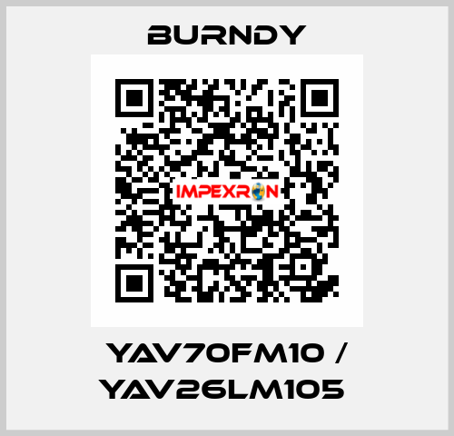 YAV70FM10 / YAV26LM105  Burndy