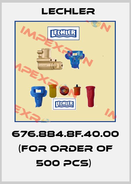 676.884.8F.40.00 (for order of 500 pcs)  Lechler