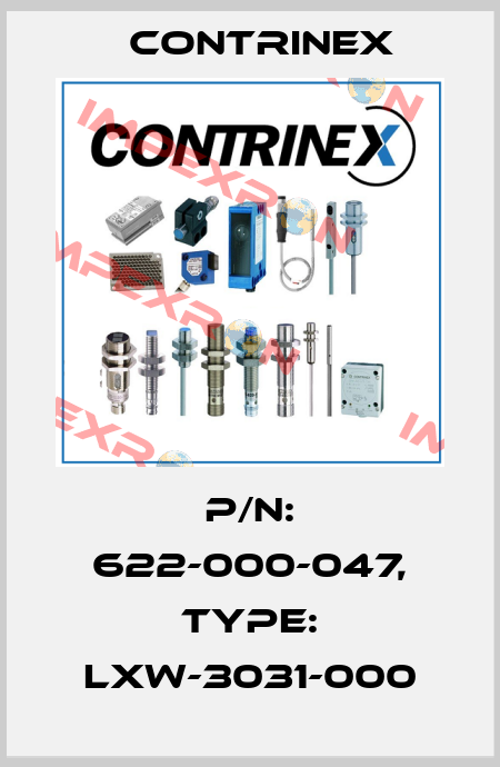 p/n: 622-000-047, Type: LXW-3031-000 Contrinex