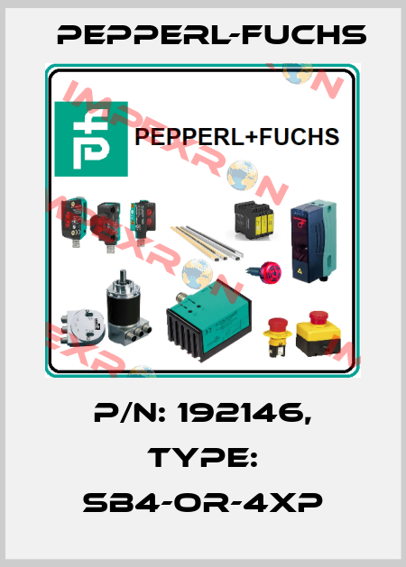 p/n: 192146, Type: SB4-OR-4XP Pepperl-Fuchs
