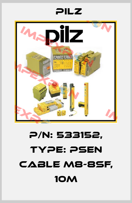 p/n: 533152, Type: PSEN cable M8-8sf, 10m Pilz