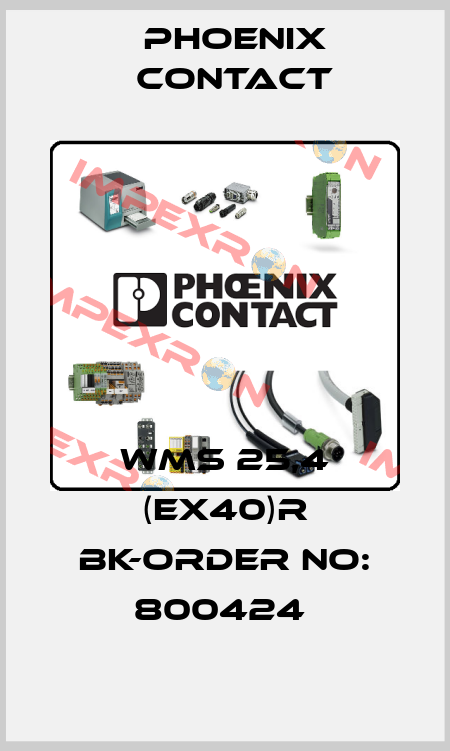 WMS 25,4 (EX40)R BK-ORDER NO: 800424  Phoenix Contact