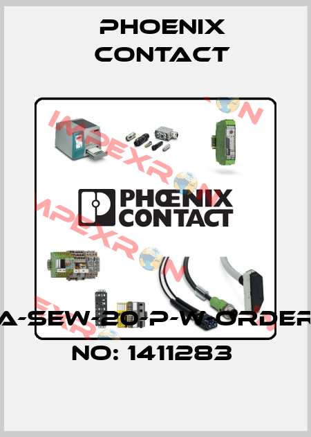 A-SEW-20-P-W-ORDER NO: 1411283  Phoenix Contact