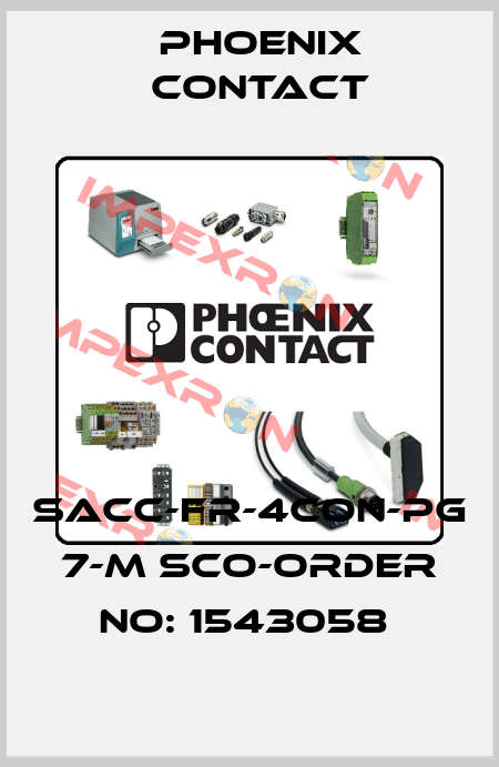 SACC-FR-4CON-PG 7-M SCO-ORDER NO: 1543058  Phoenix Contact