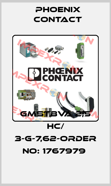 GMSTBVA 2,5 HC/ 3-G-7,62-ORDER NO: 1767979  Phoenix Contact