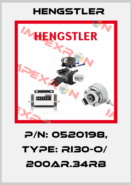 p/n: 0520198, Type: RI30-O/  200AR.34RB Hengstler