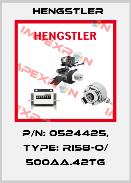 p/n: 0524425, Type: RI58-O/ 500AA.42TG Hengstler