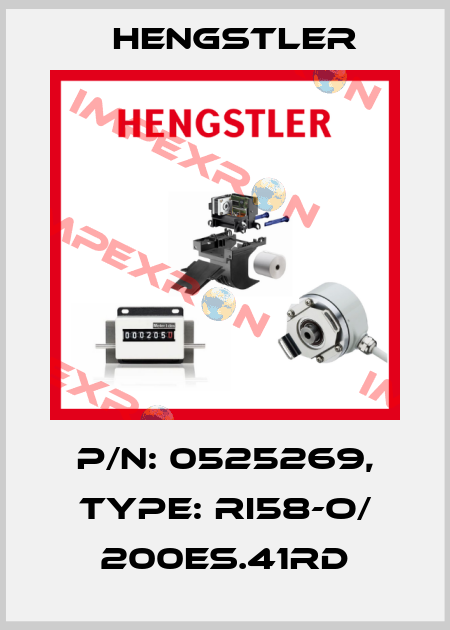 p/n: 0525269, Type: RI58-O/ 200ES.41RD Hengstler