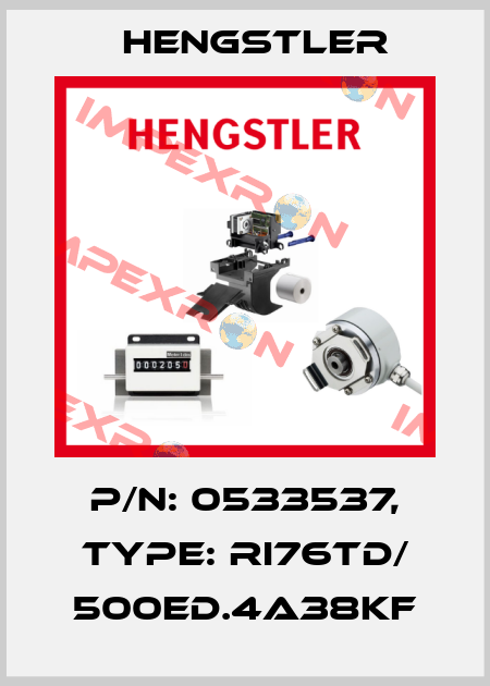 p/n: 0533537, Type: RI76TD/ 500ED.4A38KF Hengstler