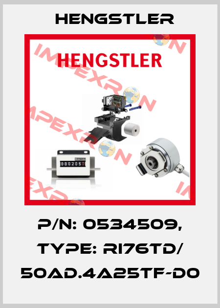 p/n: 0534509, Type: RI76TD/ 50AD.4A25TF-D0 Hengstler