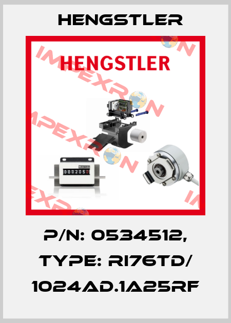p/n: 0534512, Type: RI76TD/ 1024AD.1A25RF Hengstler