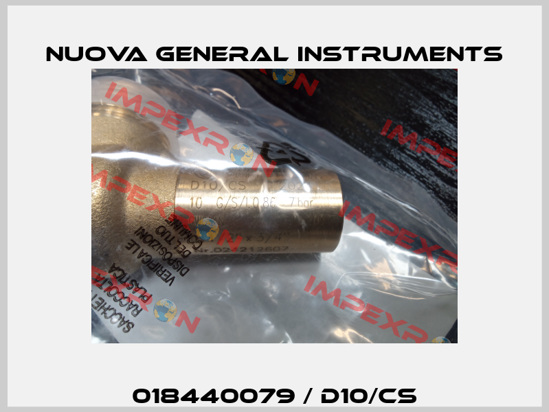 018440079 / D10/CS Nuova General Instruments