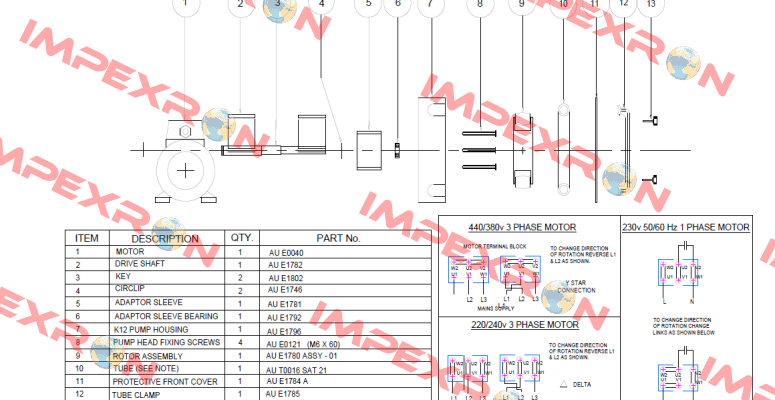 AU E1780 ASSY-01  Verderflex