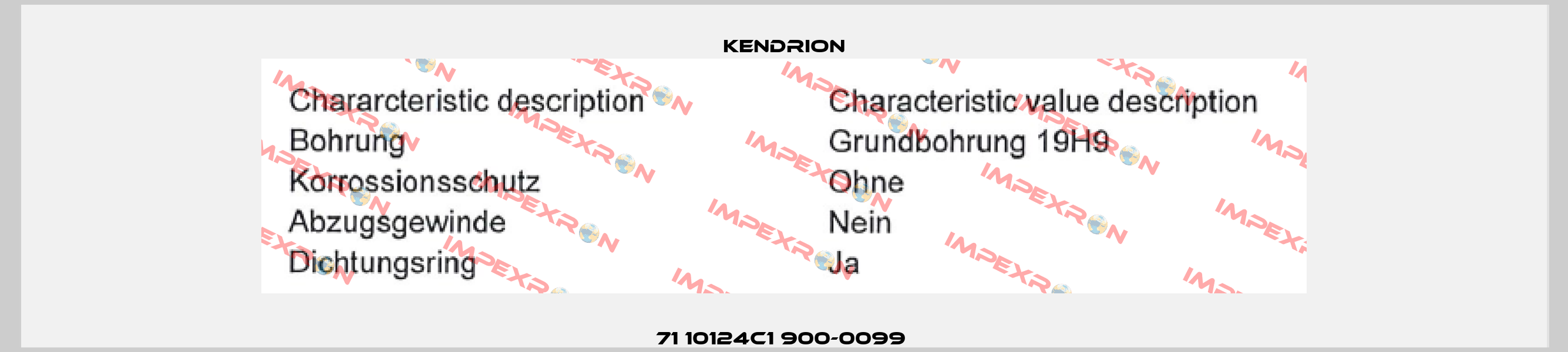 71 10124C1 900-0099  Kendrion