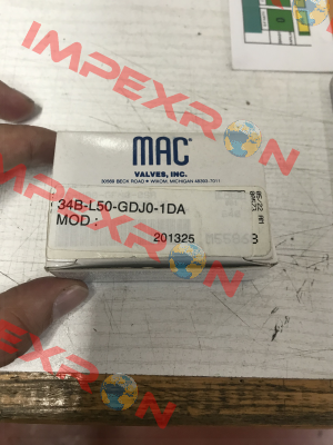 34B-L50-GDJ0-1DA МAC Valves