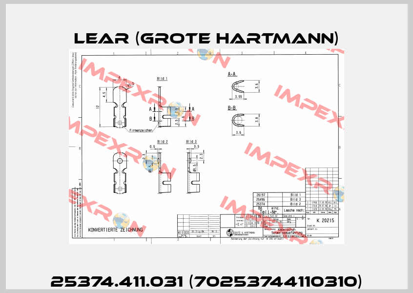 25374.411.031 (70253744110310) Lear (Grote Hartmann)