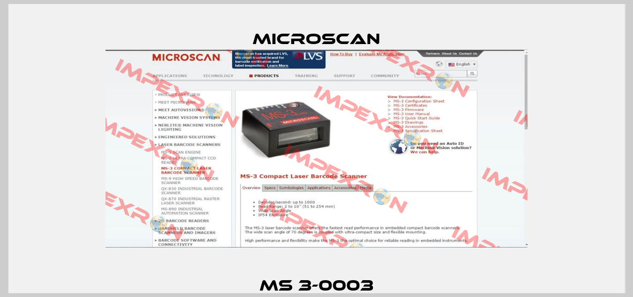 MS 3-0003 Microscan
