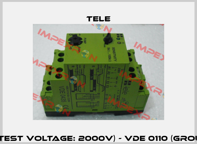 VDE 0435 (TEST VOLTAGE: 2000V) - VDE 0110 (GROUP C 250V)  Tele