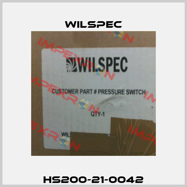 HS200-21-0042 Wilspec
