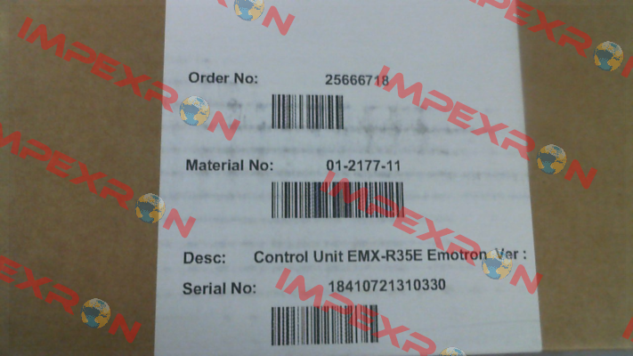 Control Unit EMX-R35E (01-2177-11) Emotron