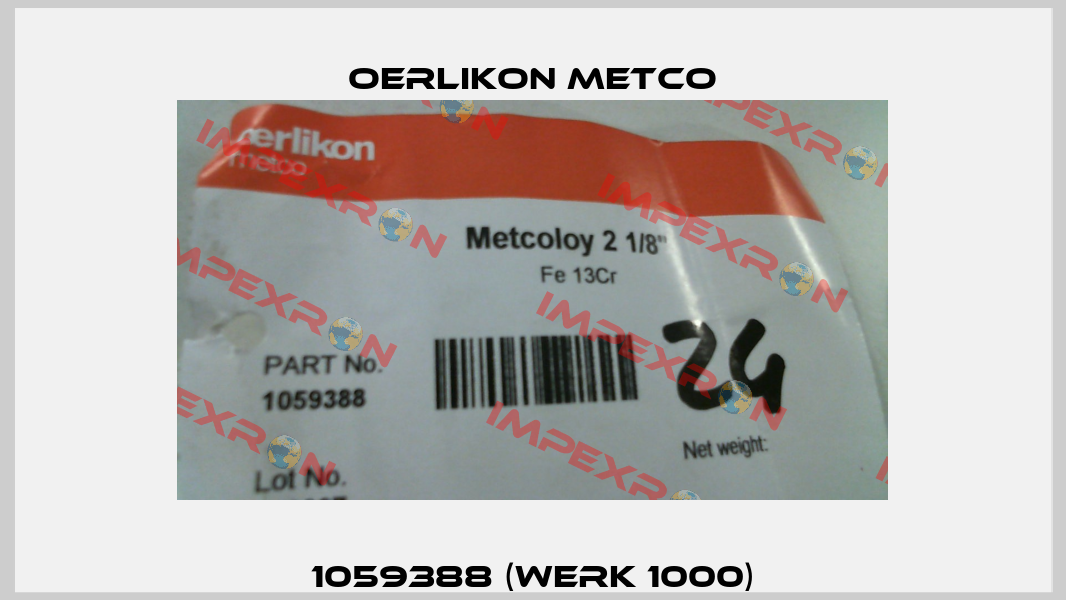 Metcoloy 2 (CE) 1/8"  1059388 (Werk 1000) Oerlikon Metco