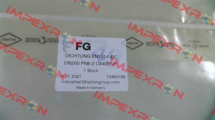 Gasket EN1514 IBC DN200 MAHLE