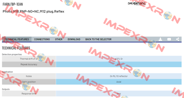 FARN/BP-1EAN Micro Detectors / Diell