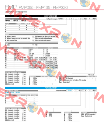 FMP-320-3-S-A-G1-A06-H-P01 MP Filtri